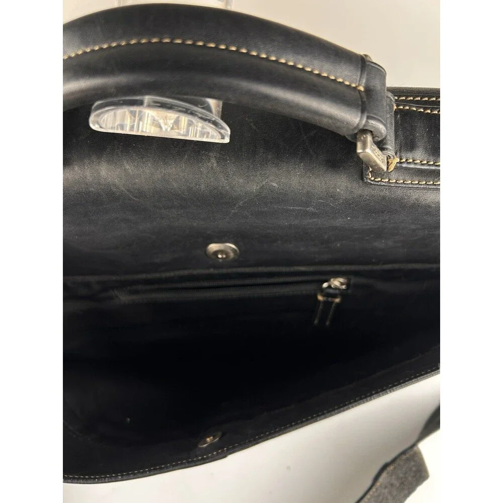 Vintage Coach Briefcase Messenger Black Bag 5A06 Black Y2k